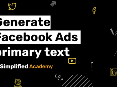 generate facebook ads primary text